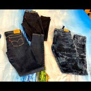 3 PRS OF GIRLS LEVI’S: Brand 710 Super Skinny Sizes 16 Reg 3/$45 Or 2/$30, 1/$15